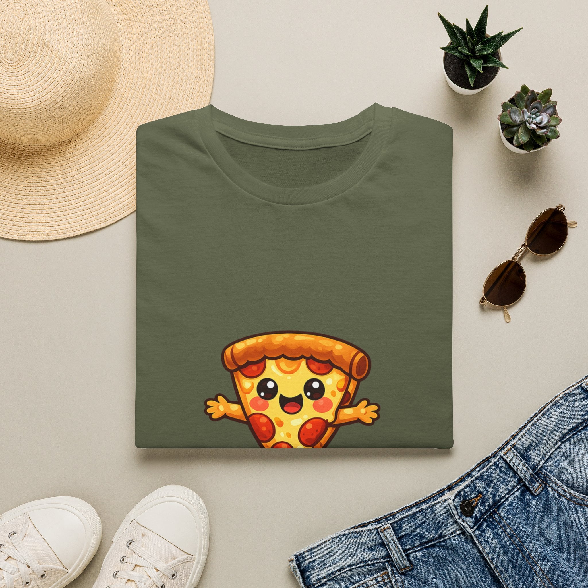 My best friend is pizza Unisex Softstyle T-Shirt