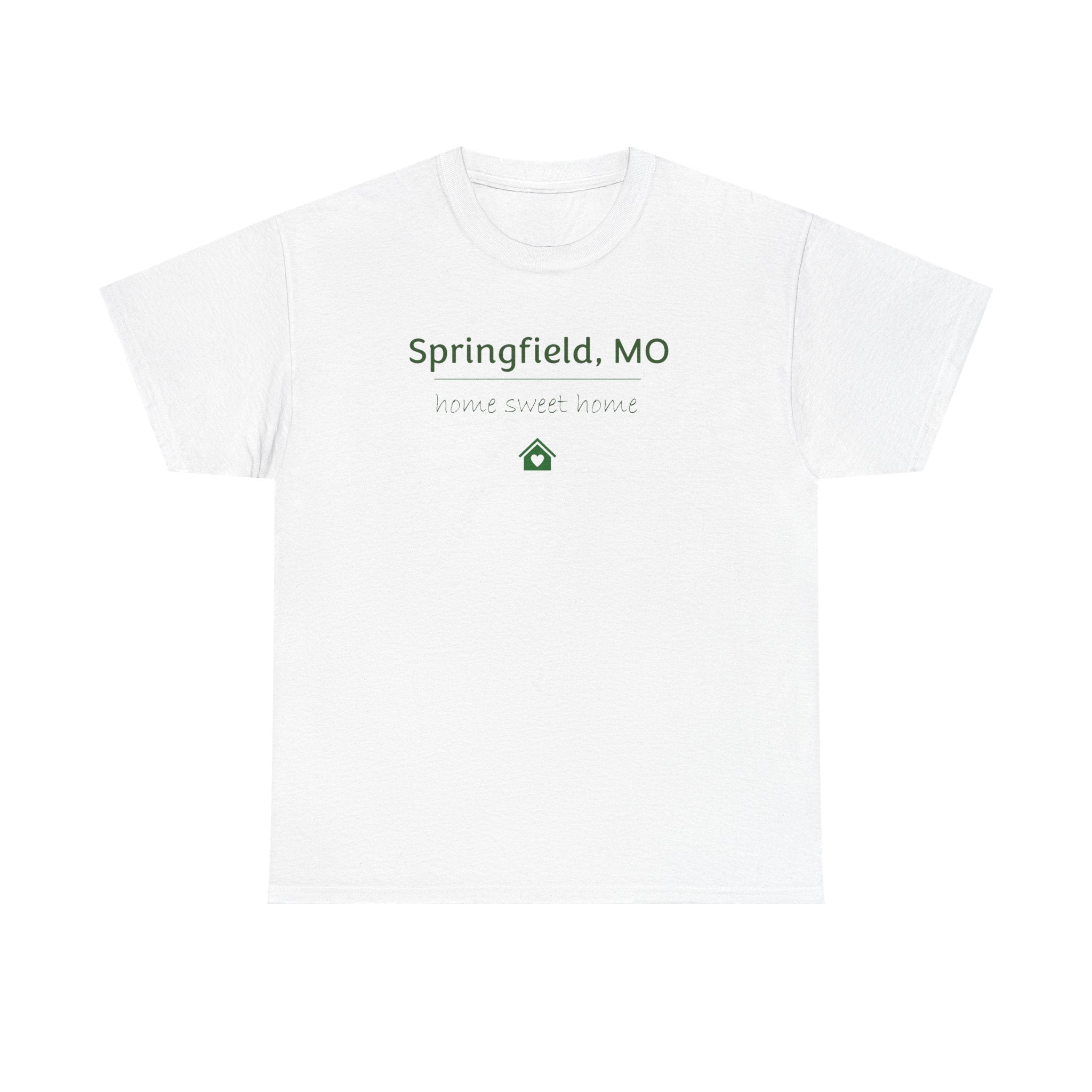 Springfield, MO Home Town T-Shirt — Small House Icon Local Pride Tee