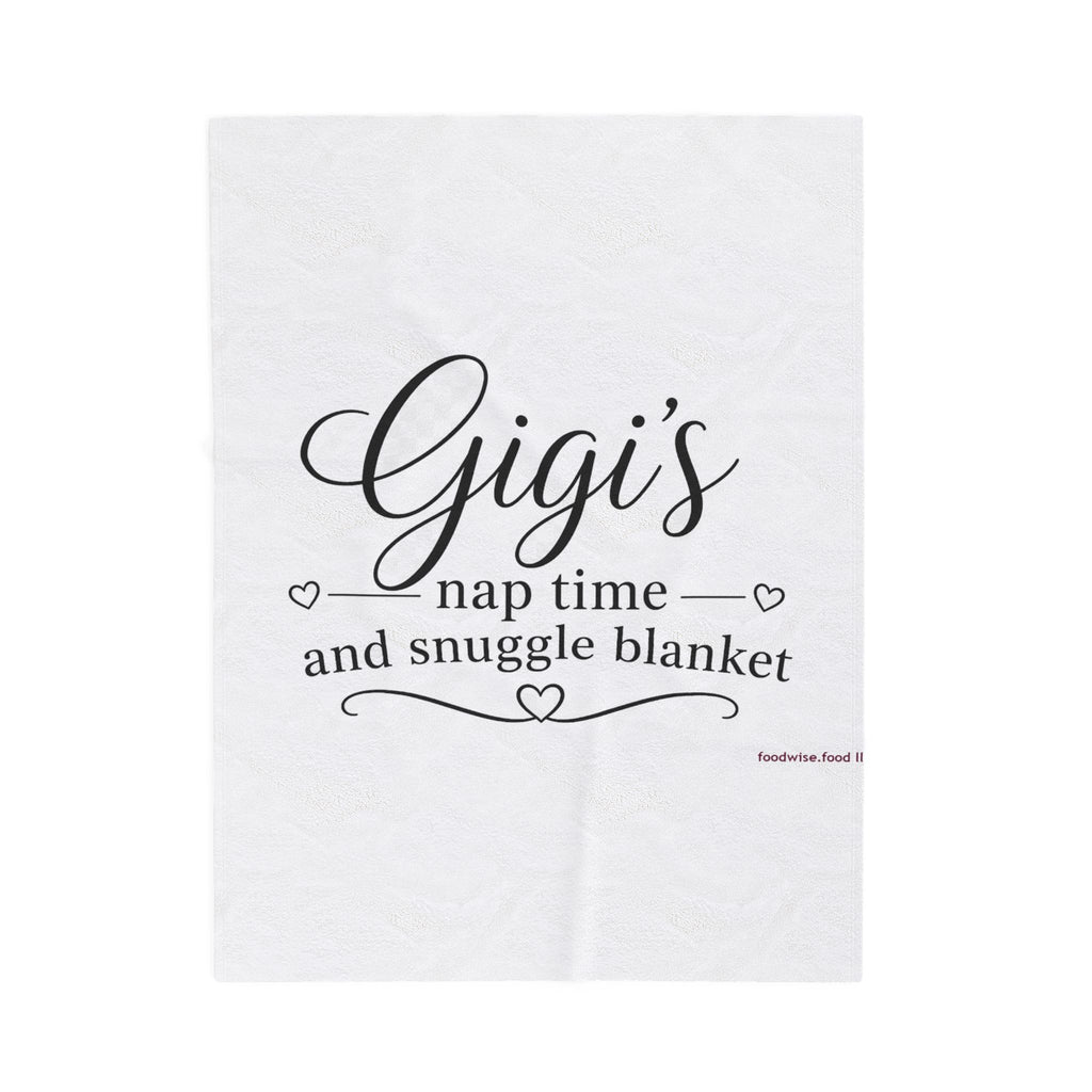 Gigi's naptime Velveteen Plush Blanket