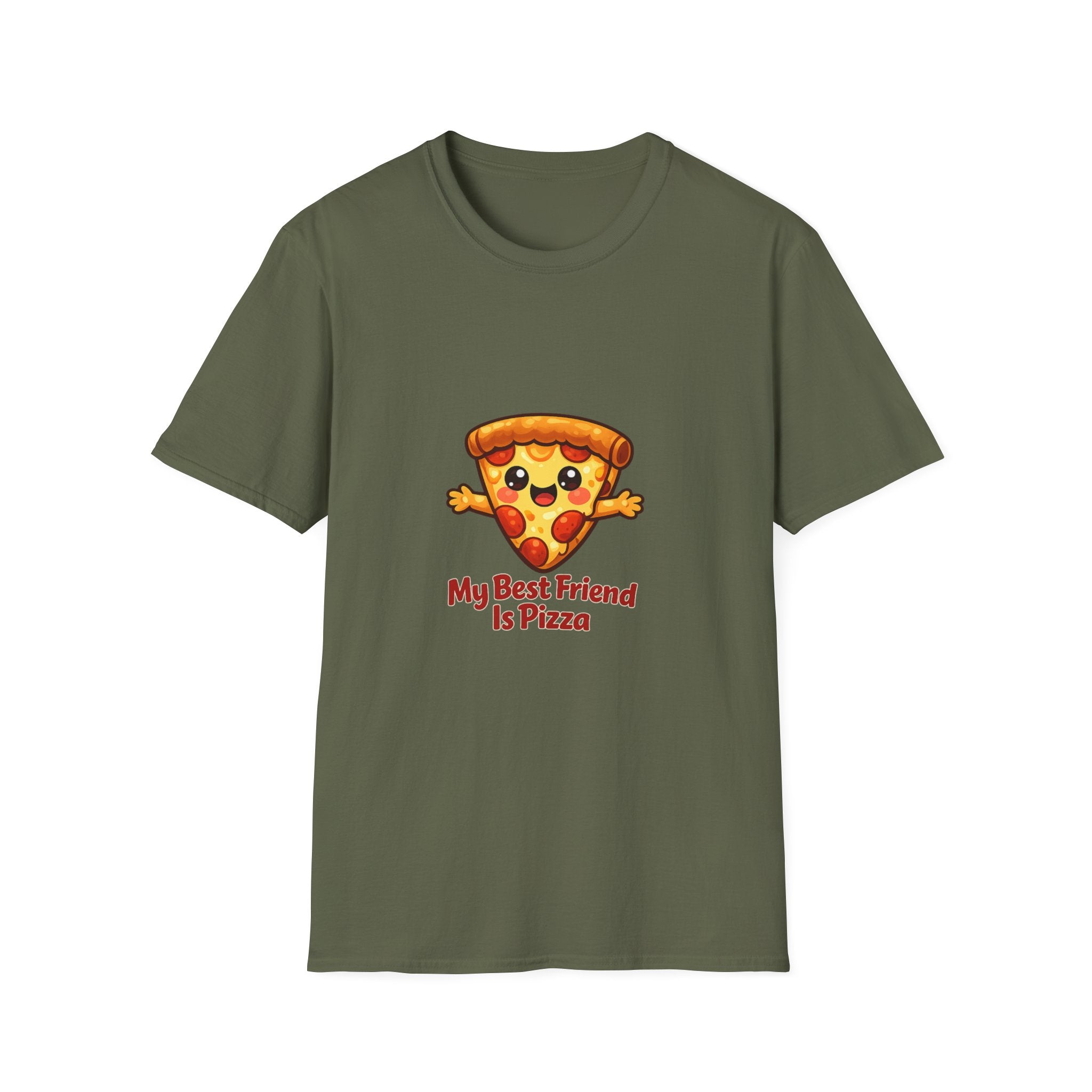 My best friend is pizza Unisex Softstyle T-Shirt
