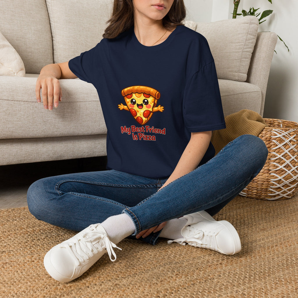 My best friend is pizza Unisex Softstyle T-Shirt