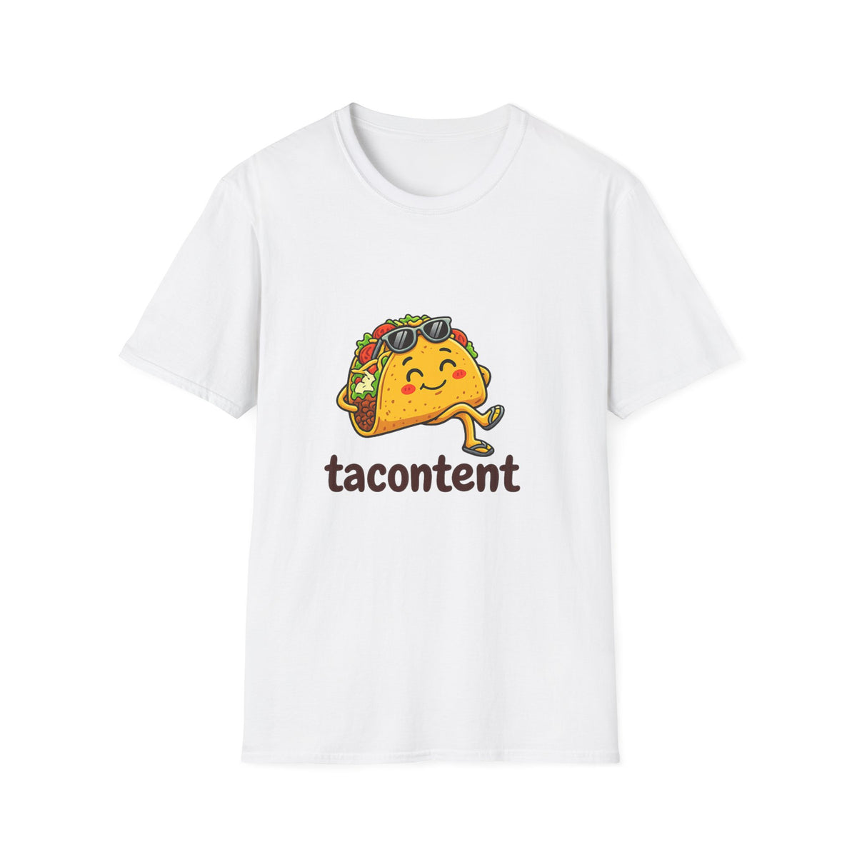 Taco T-Shirt — "tacontent" Cute Sunglasses Taco Graphic Tee
