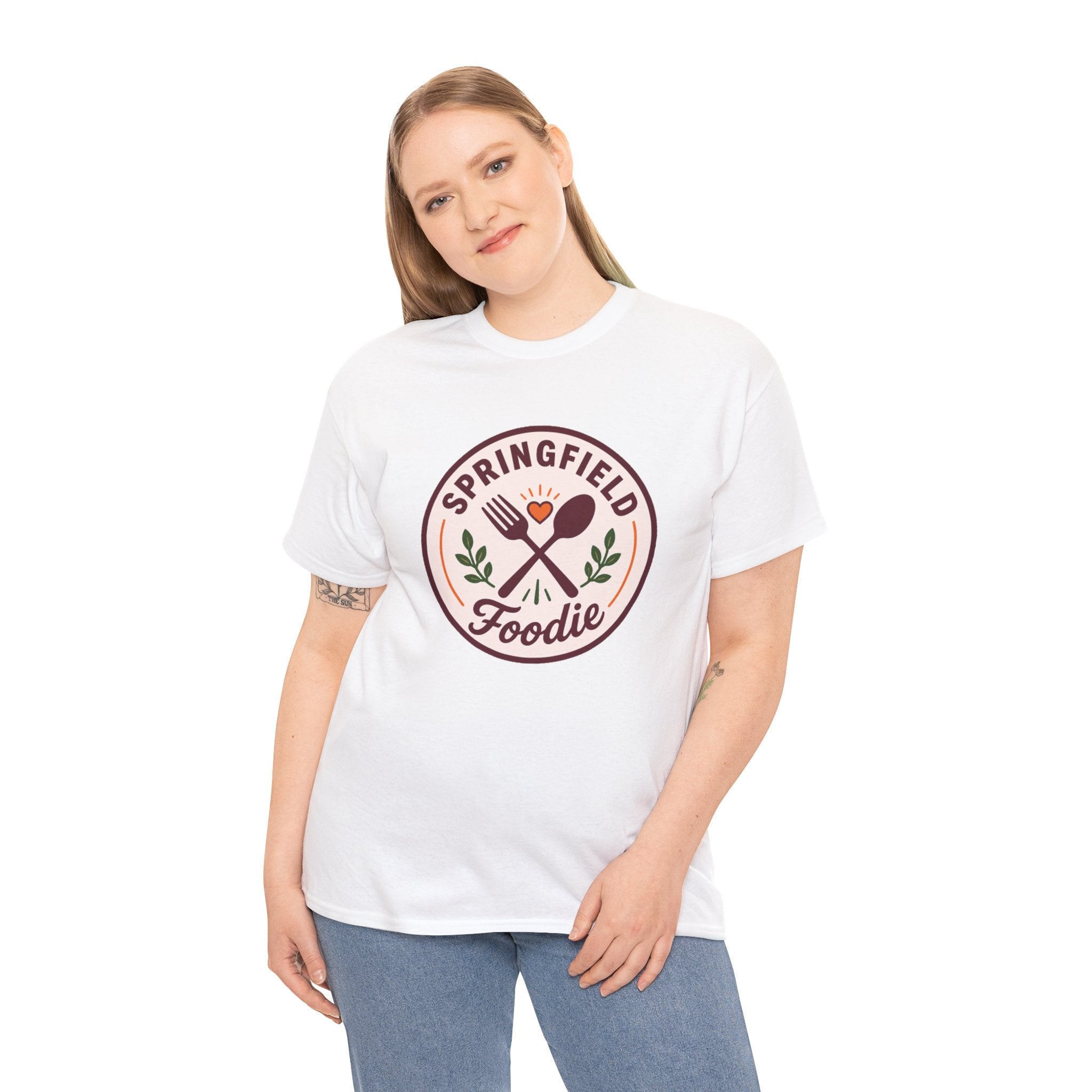 Foodie T-Shirt — Springfield Foodie Vintage Fork & Spoon Logo Tee