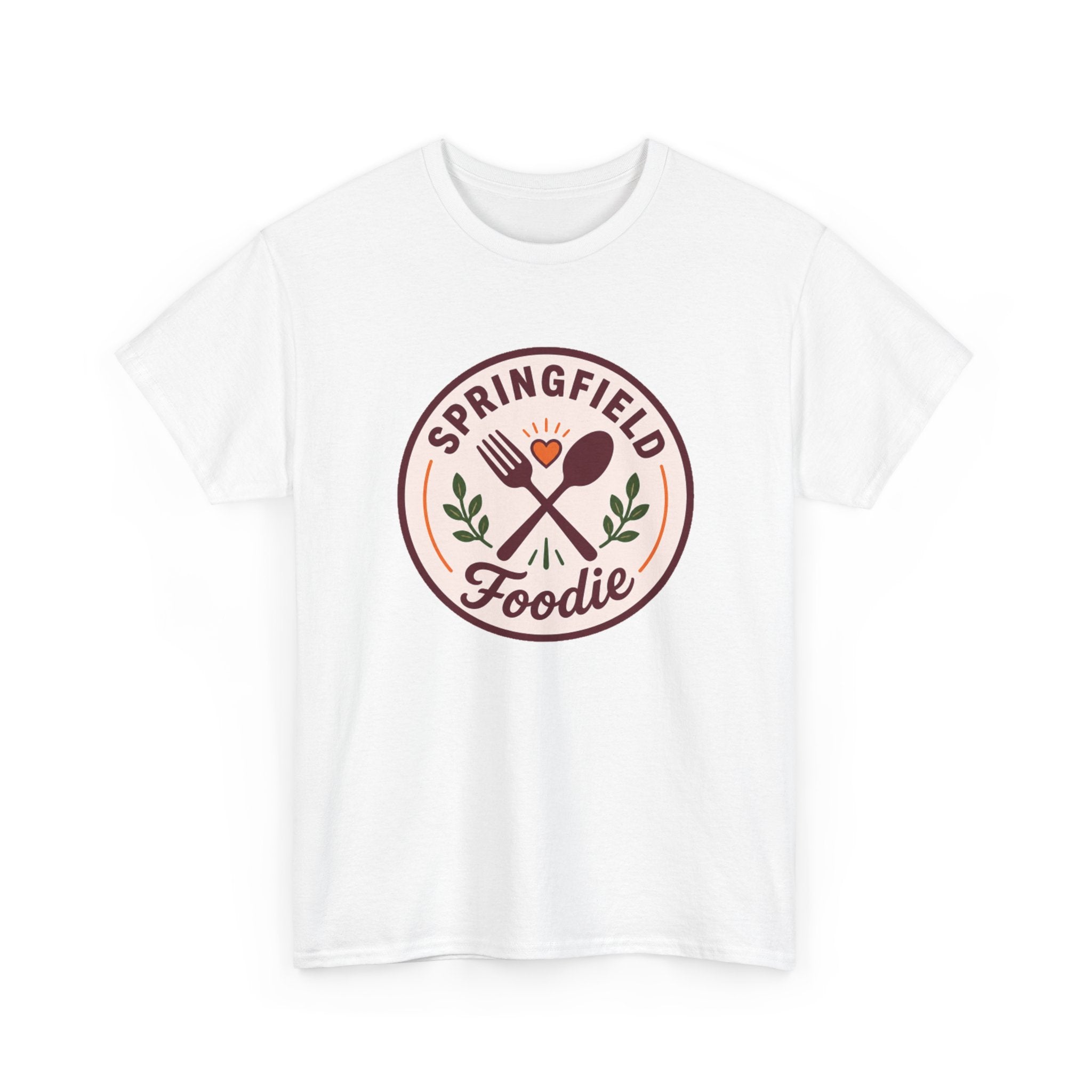 Foodie T-Shirt — Springfield Foodie Vintage Fork & Spoon Logo Tee