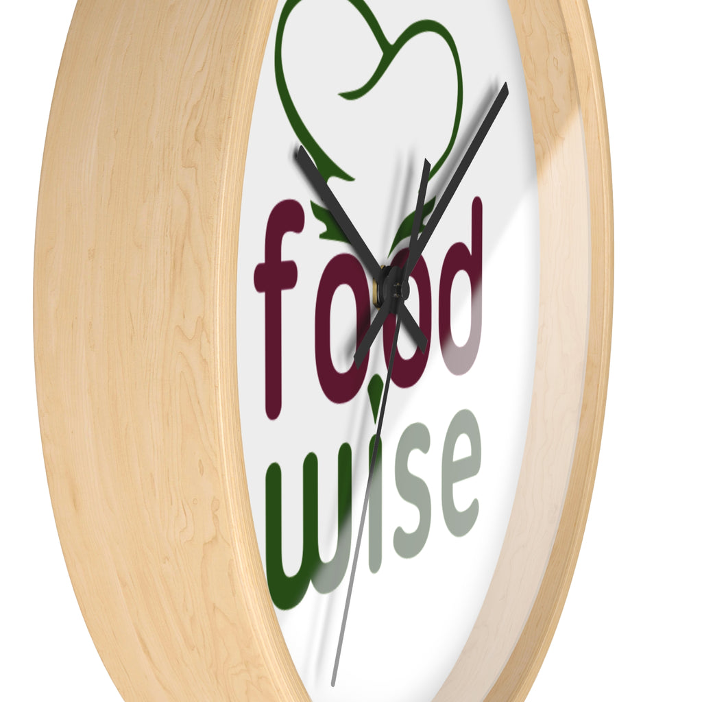 FoodWise.food logo Wall Clock