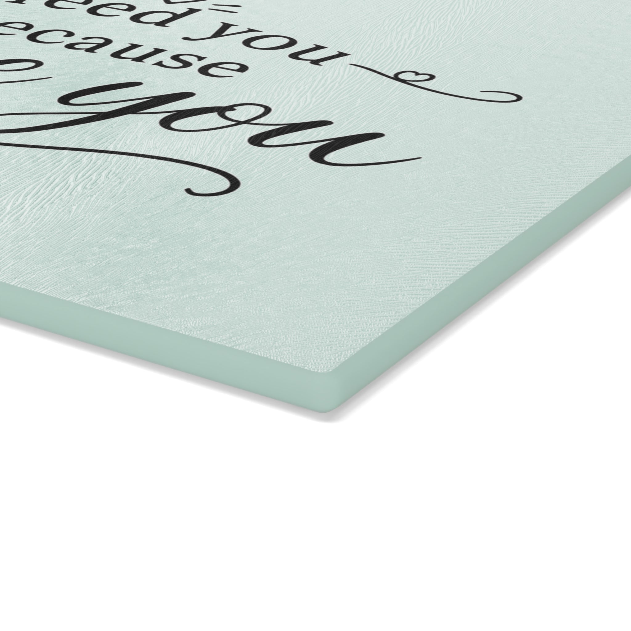 I feed you because I love you - Glass Cutting Board 2