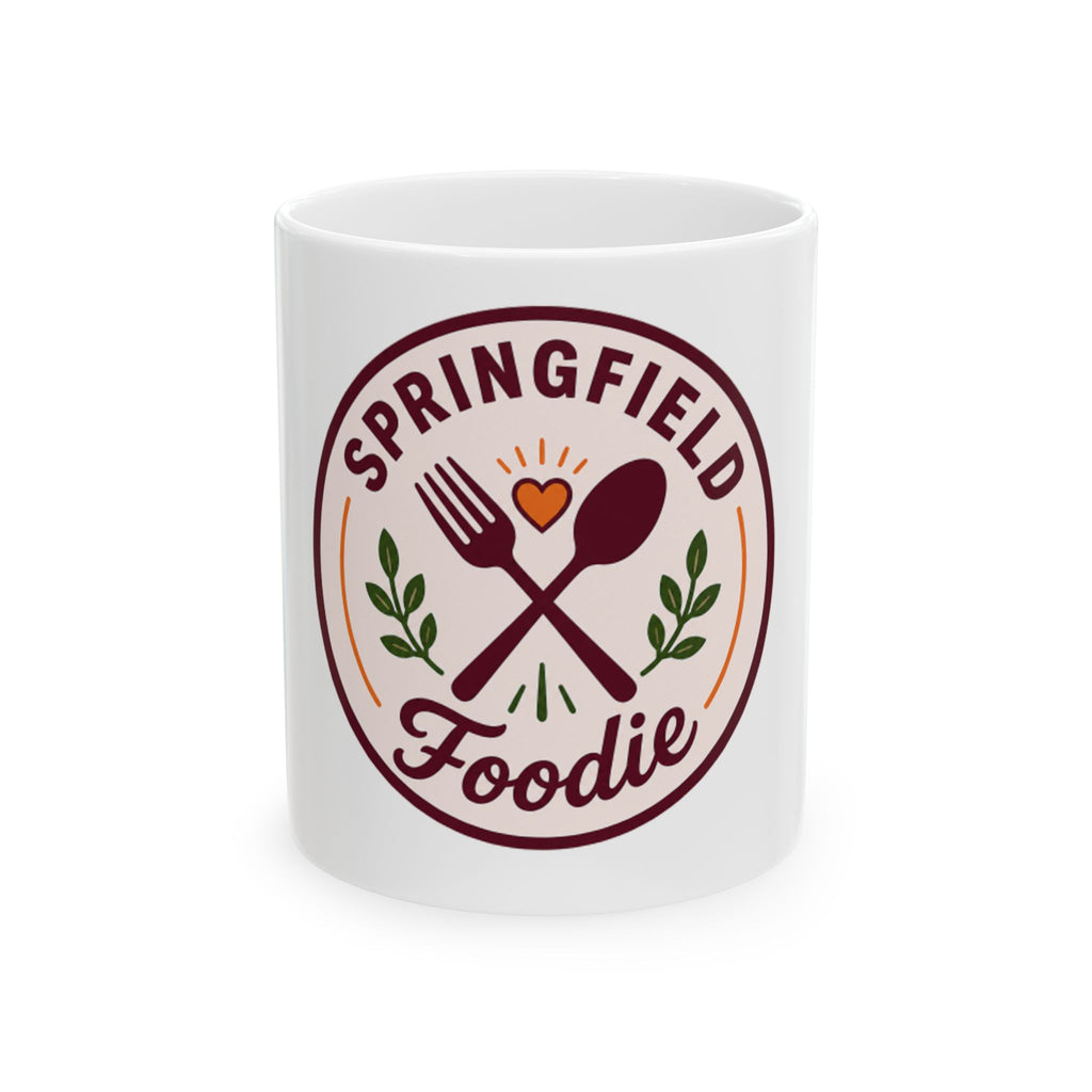 Springfield Foodie Ceramic Mug — Personalized Local Food Lover Coffee Cup (11oz, 15oz)
