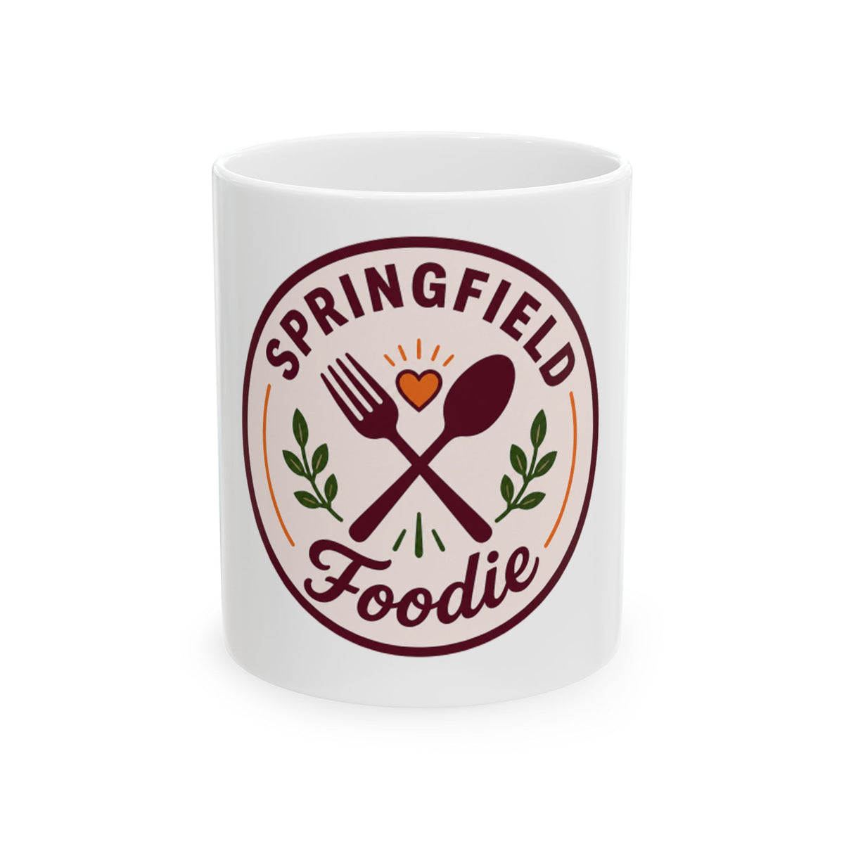 Springfield Foodie Ceramic Mug — Personalized Local Food Lover Coffee Cup (11oz, 15oz)