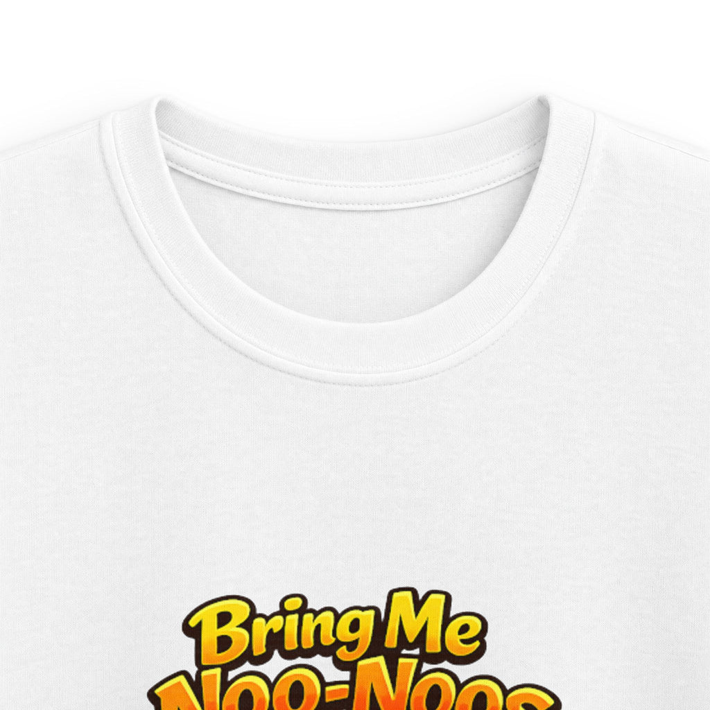 Kids Tee – "Bring Me Noo-Noops" Cute Ramen Noodles Graphic Shirt