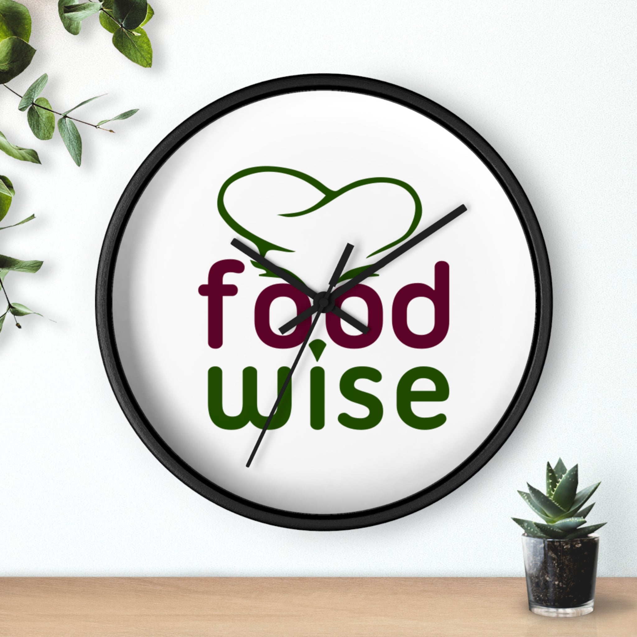 FoodWise.food logo Wall Clock