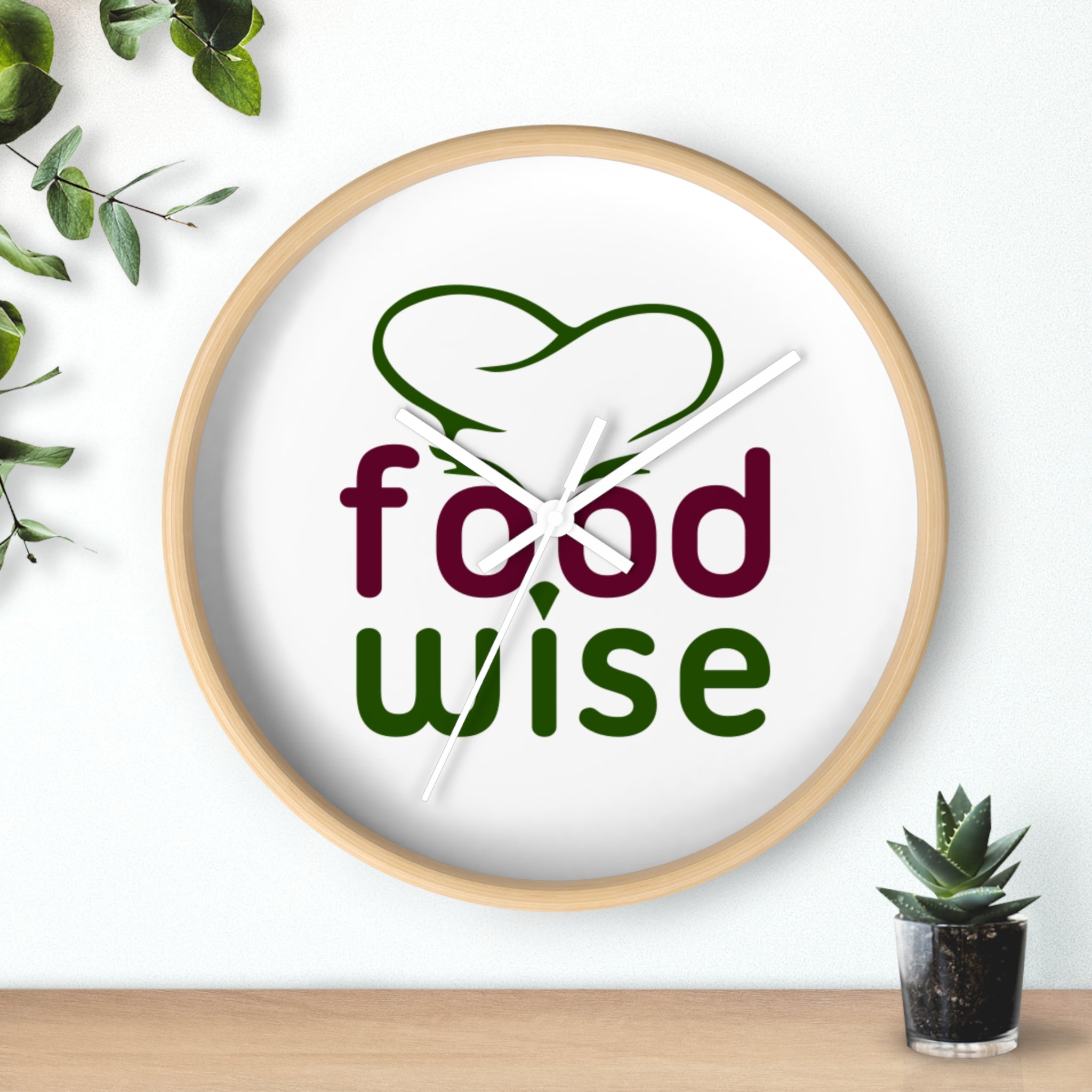 FoodWise.food logo Wall Clock