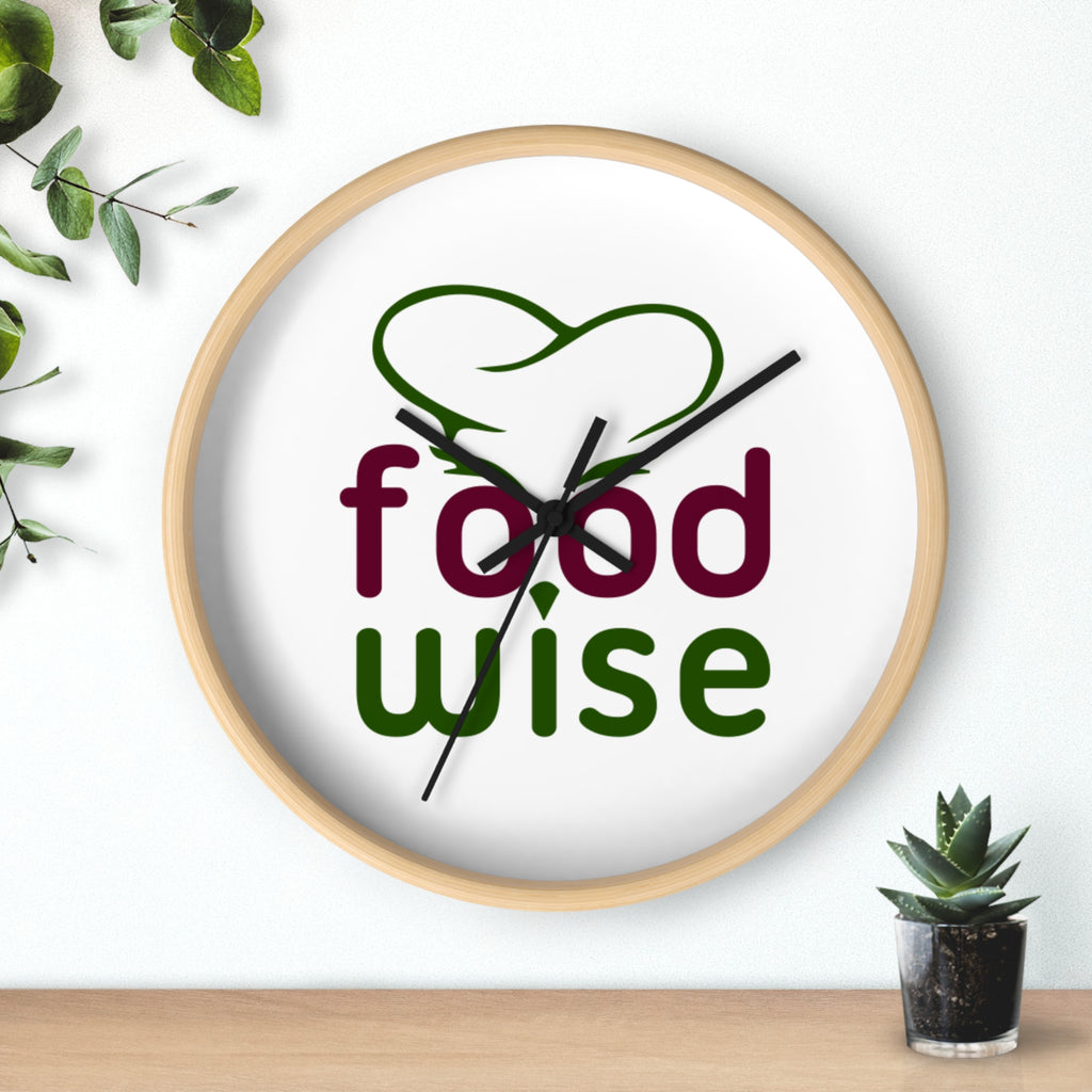 FoodWise.food logo Wall Clock