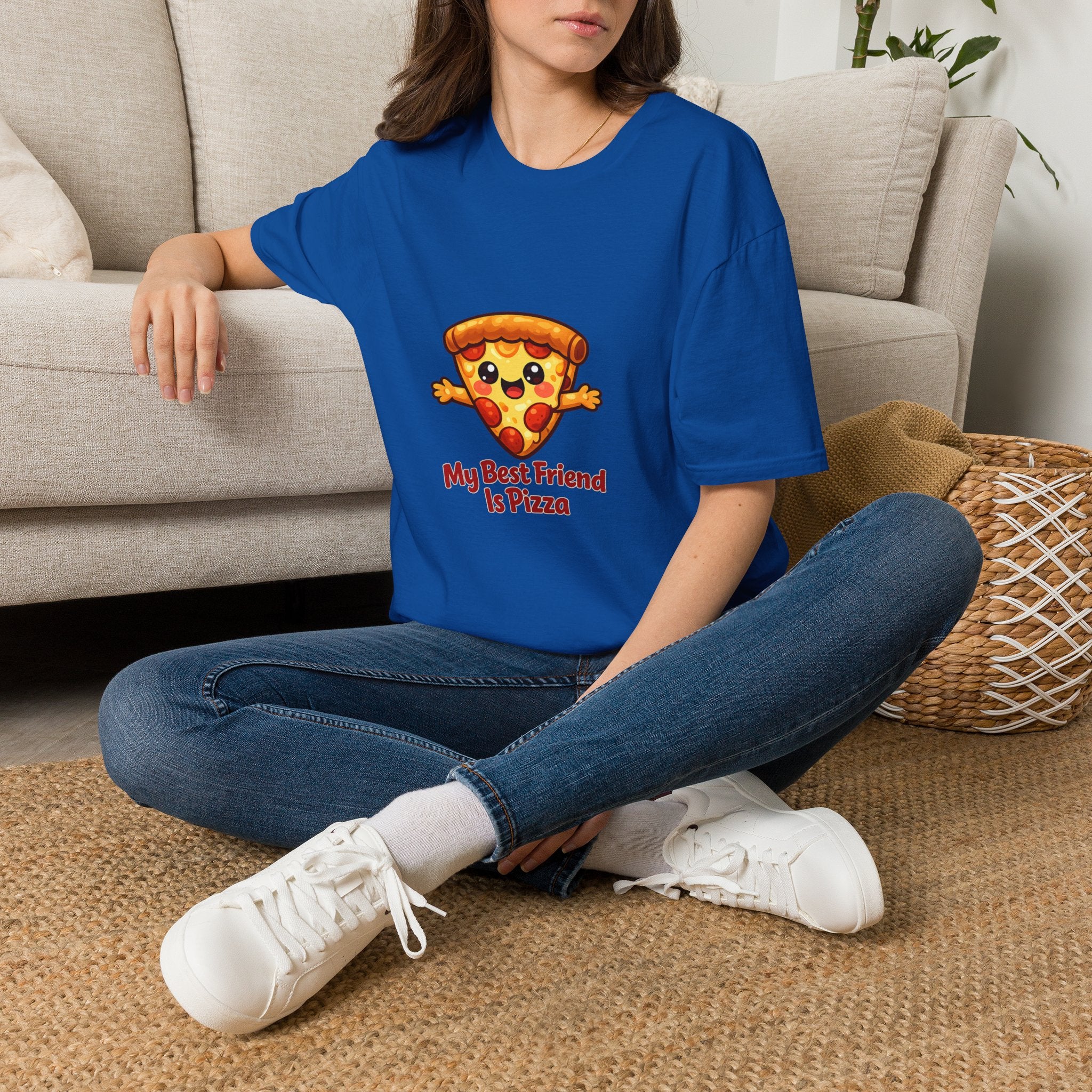 My best friend is pizza Unisex Softstyle T-Shirt
