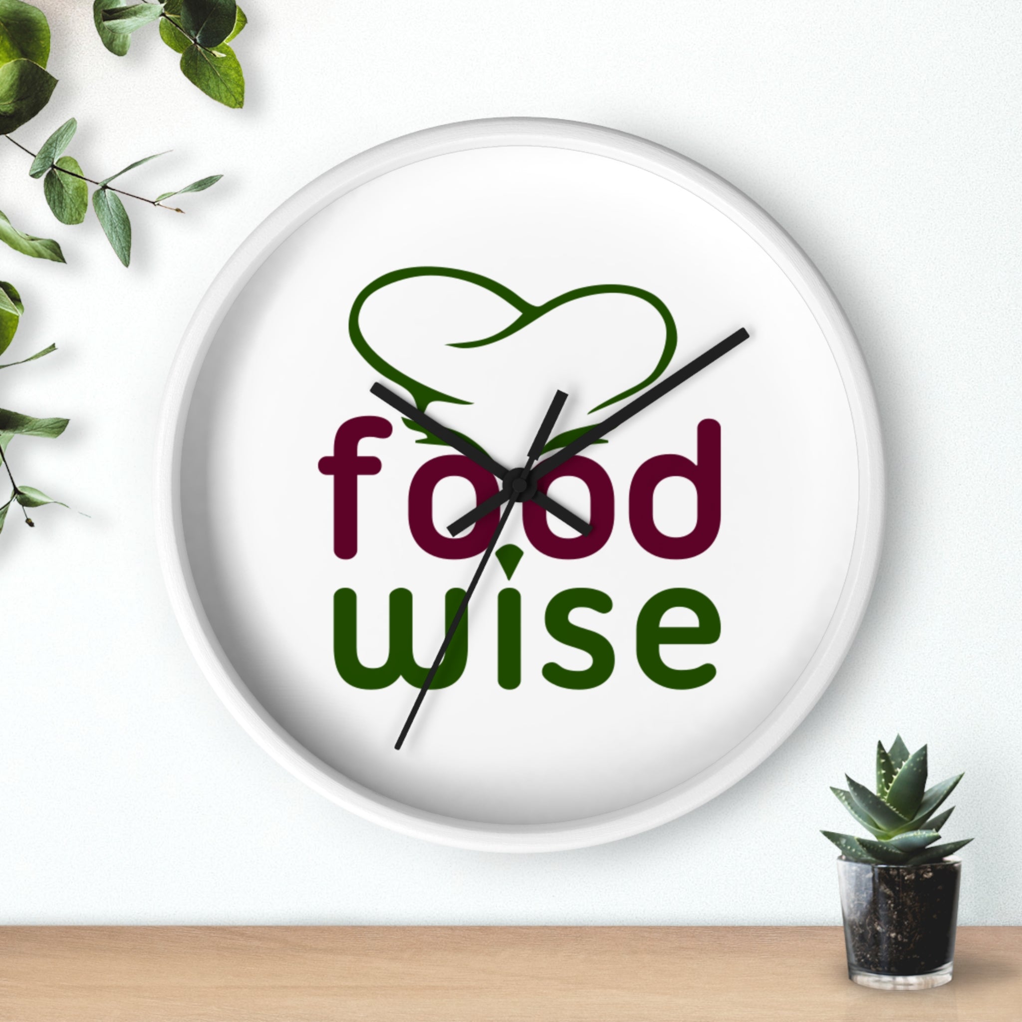 FoodWise.food logo Wall Clock