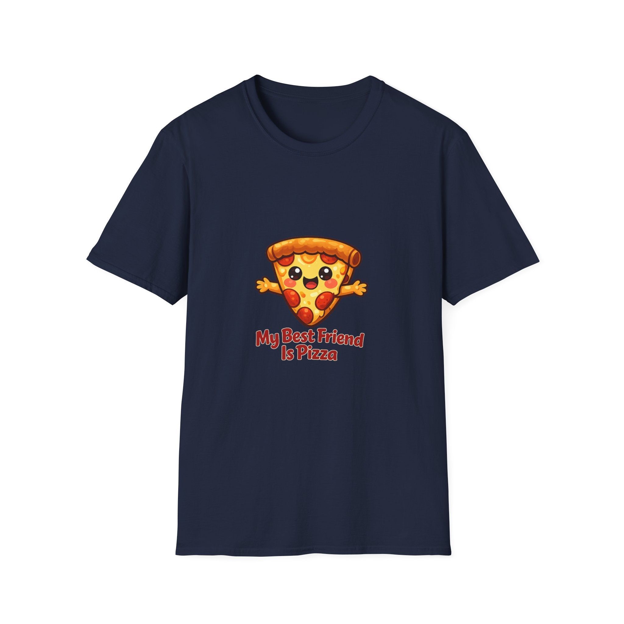My best friend is pizza Unisex Softstyle T-Shirt
