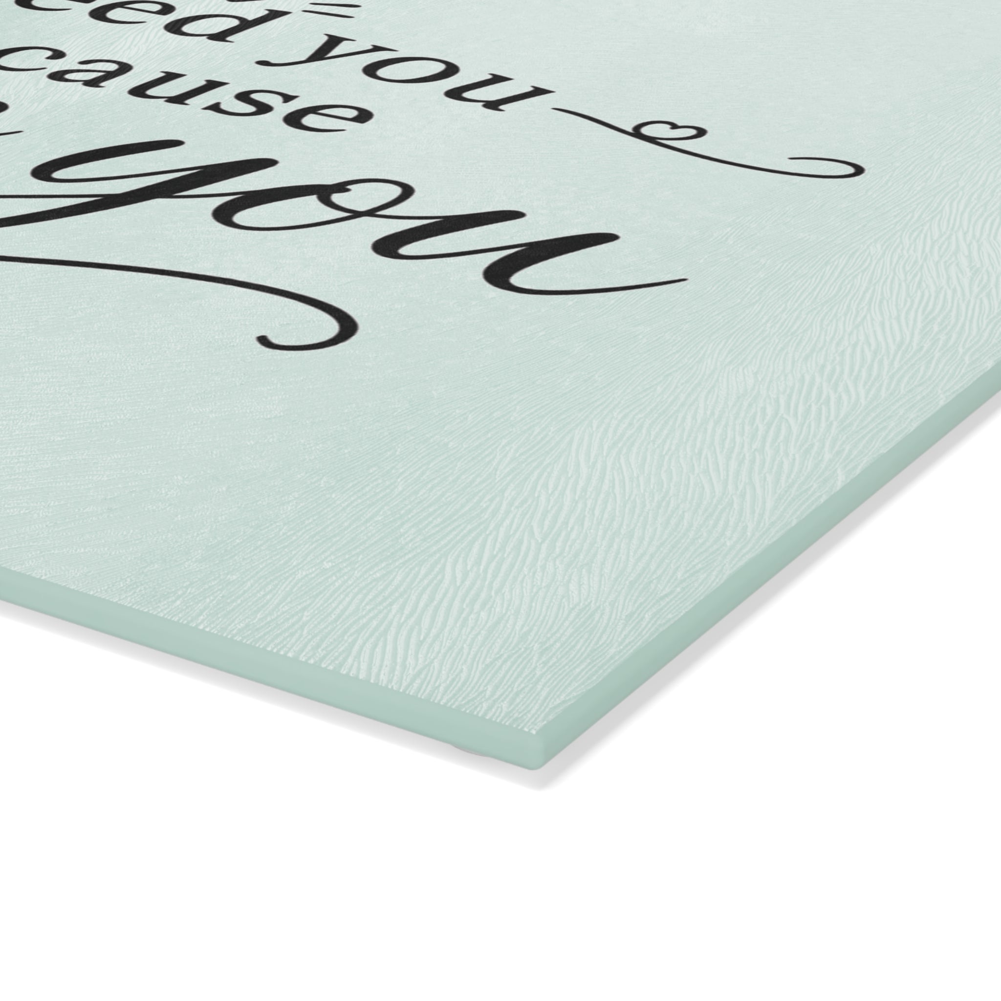 I feed you because I love you - Glass Cutting Board 2