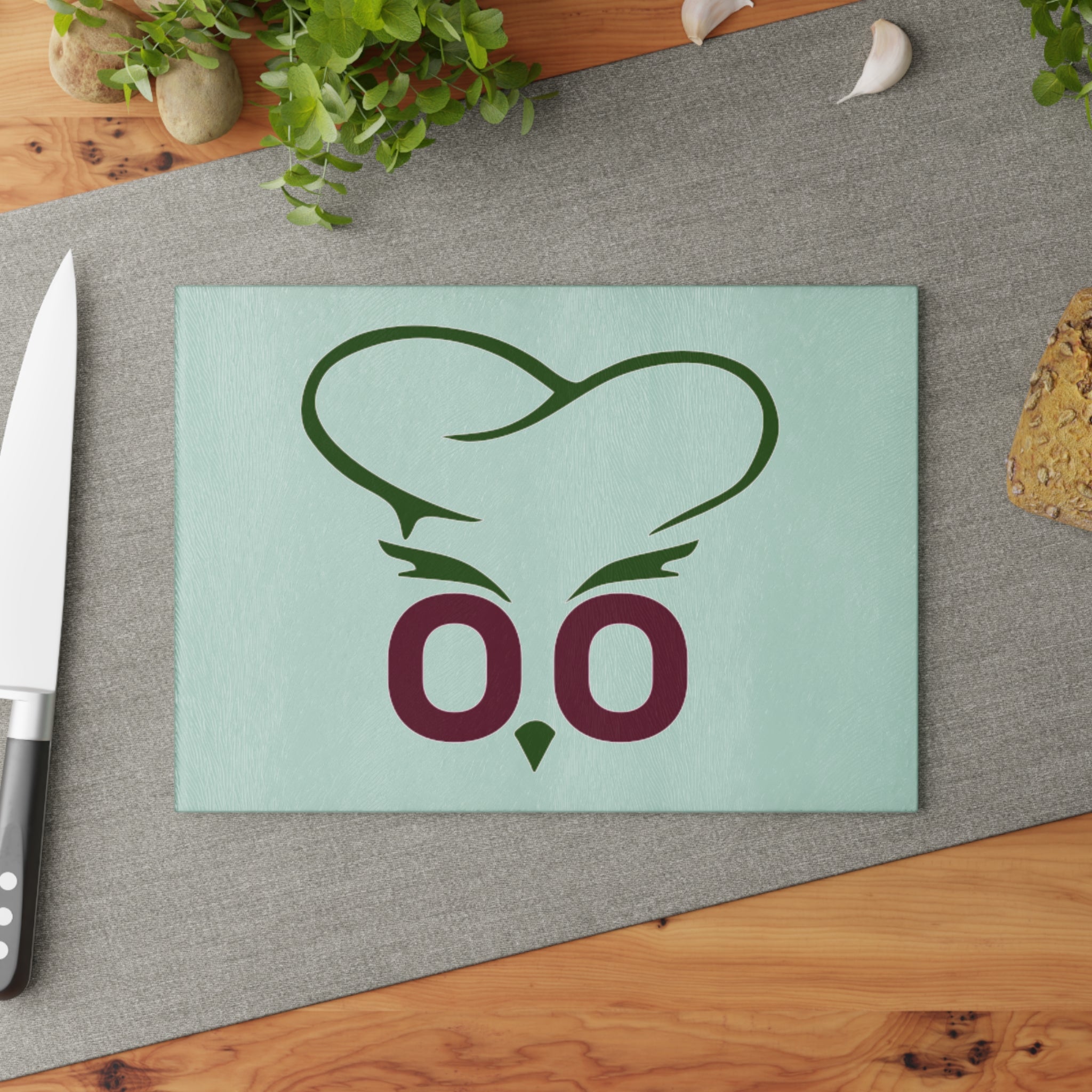 Wise owl - Glass Cutting Board