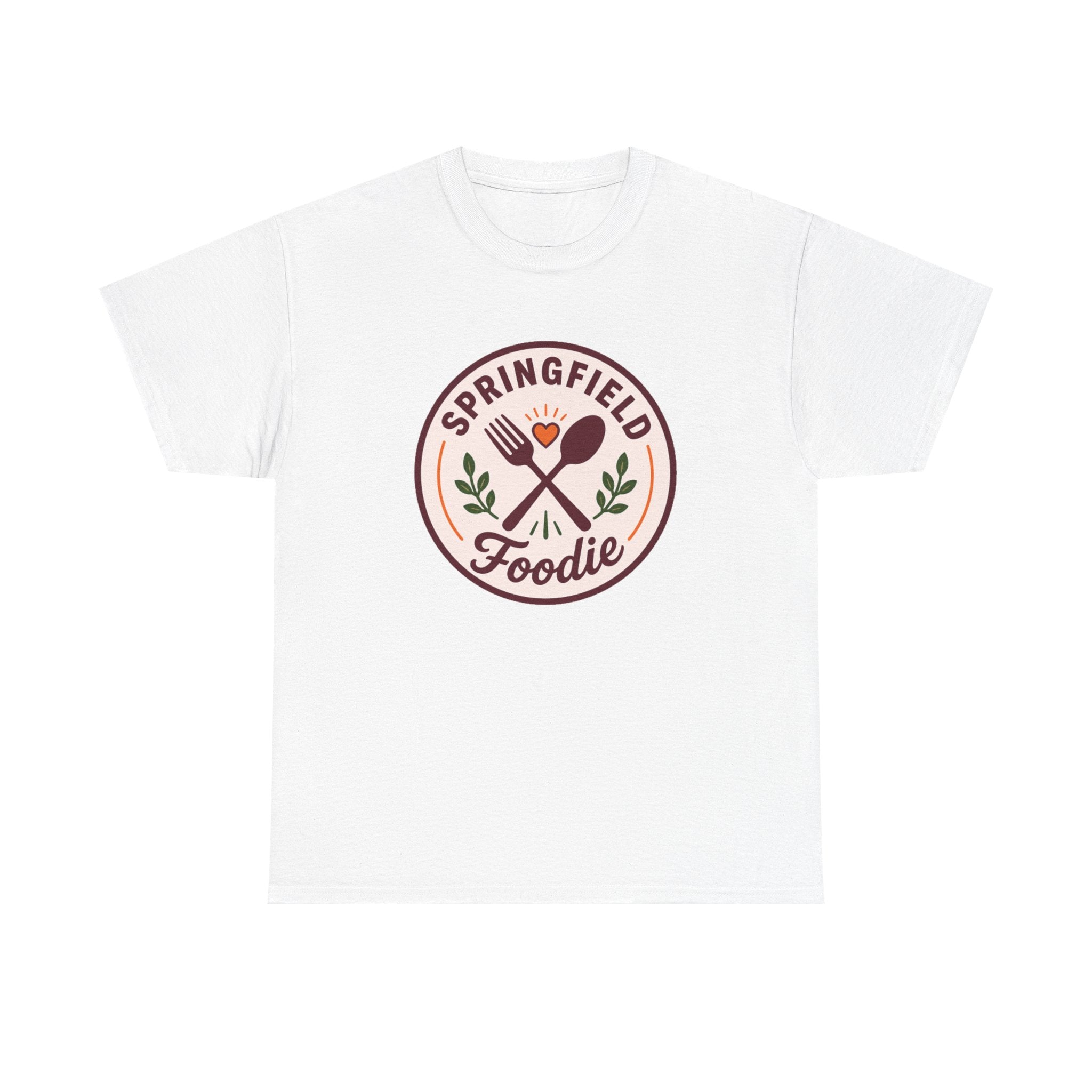 Foodie T-Shirt — Springfield Foodie Vintage Fork & Spoon Logo Tee