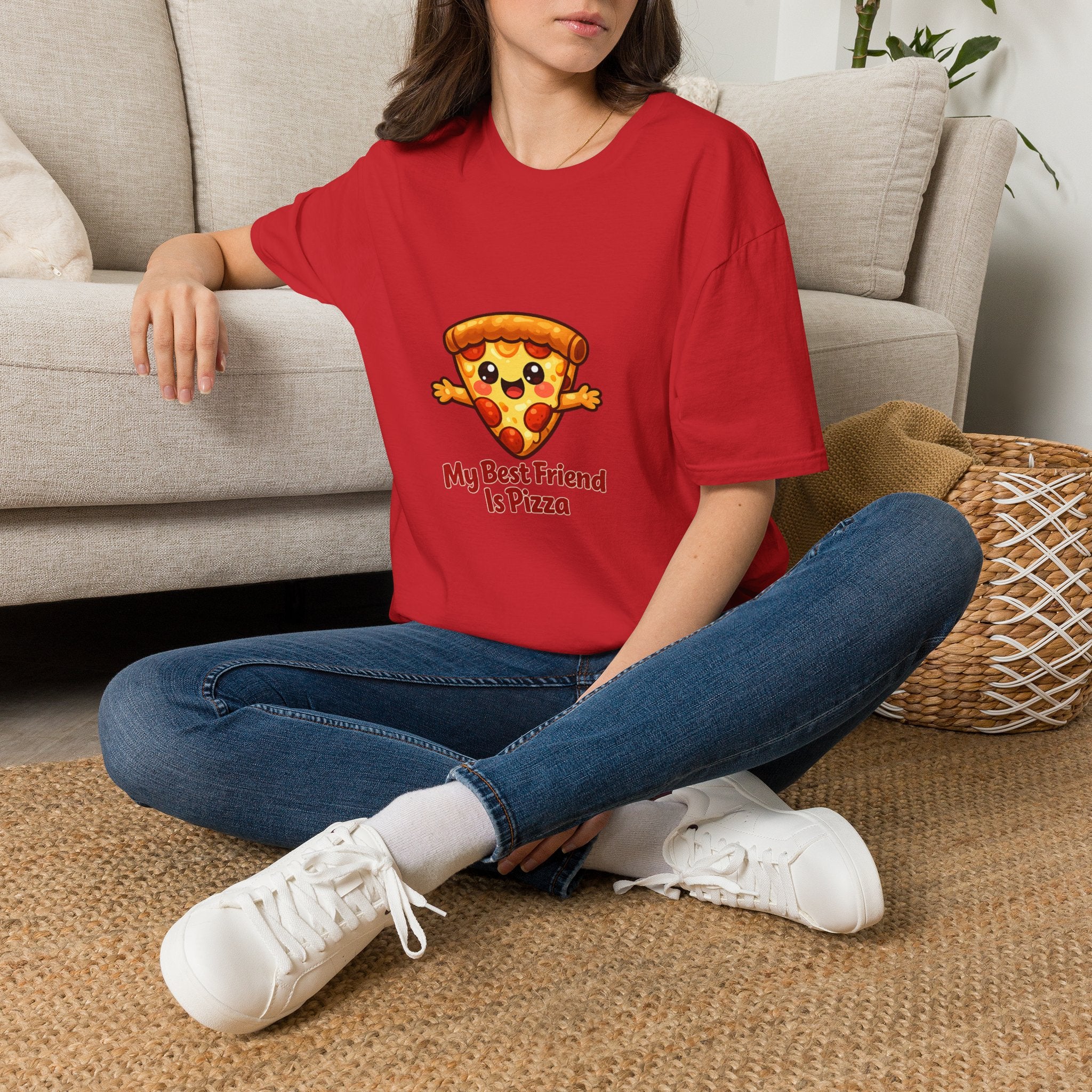 My best friend is pizza Unisex Softstyle T-Shirt