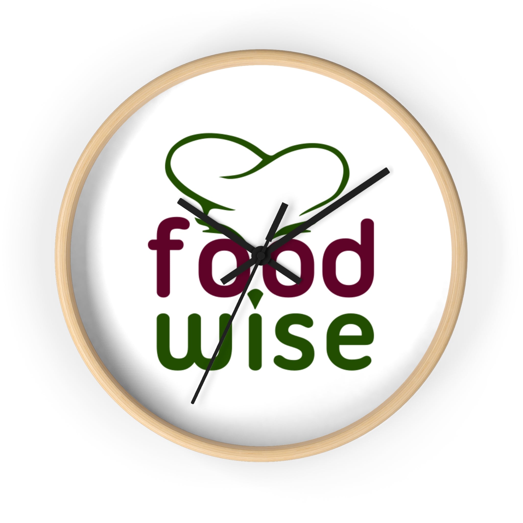 FoodWise.food logo Wall Clock
