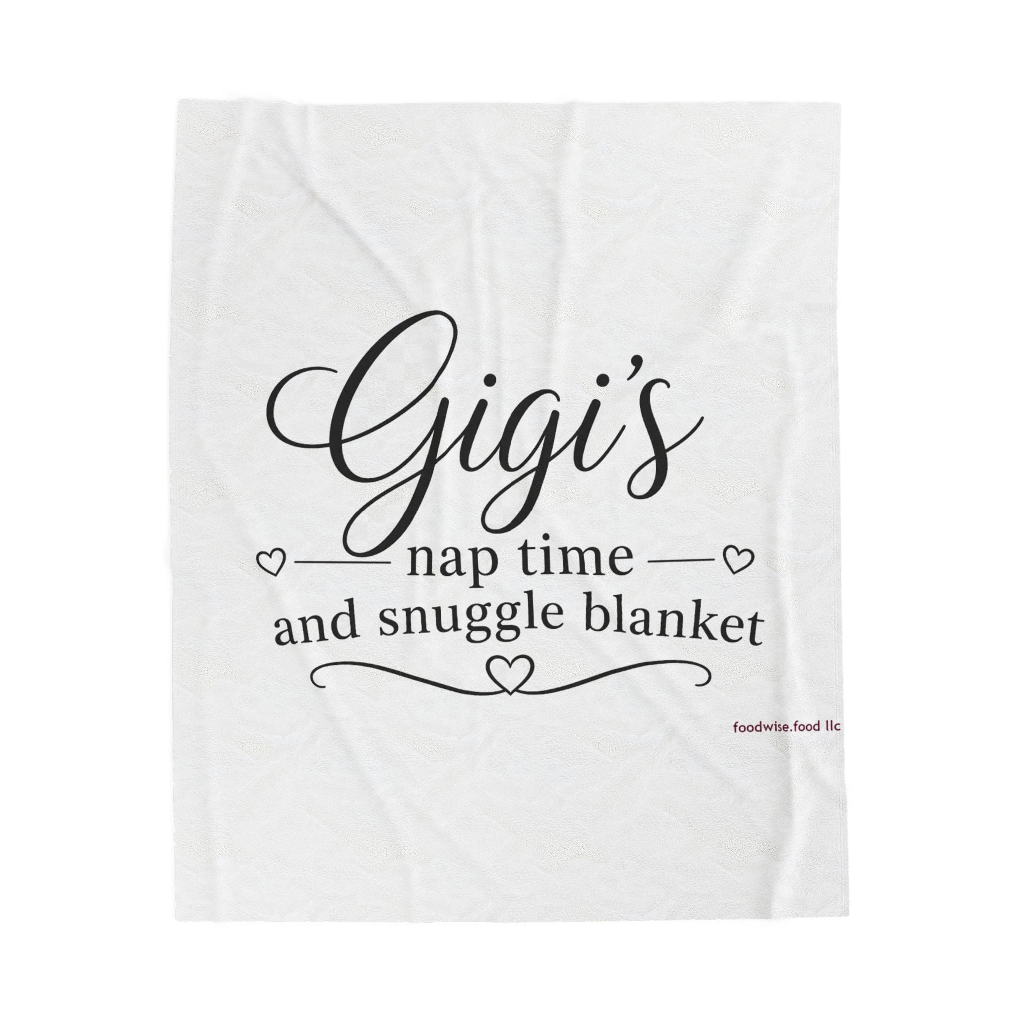 Gigi's naptime Velveteen Plush Blanket