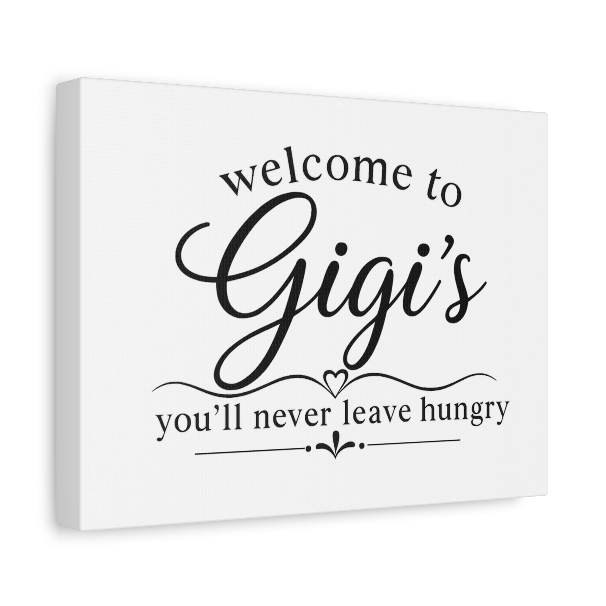 Welcome to GiGi's Matte Canvas, Stretched, 1.25"